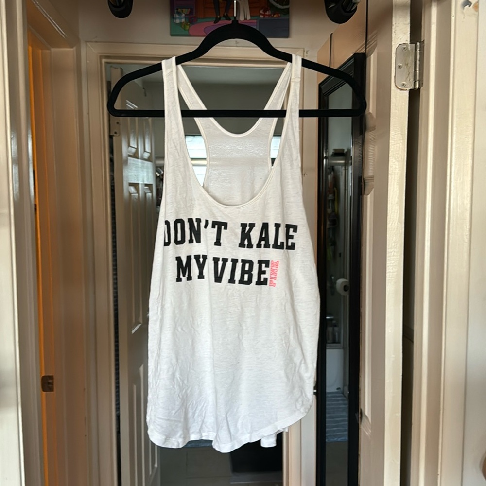 Small Victoria’s Secret PINK “Don’t Kale My Vibe” Tank Top